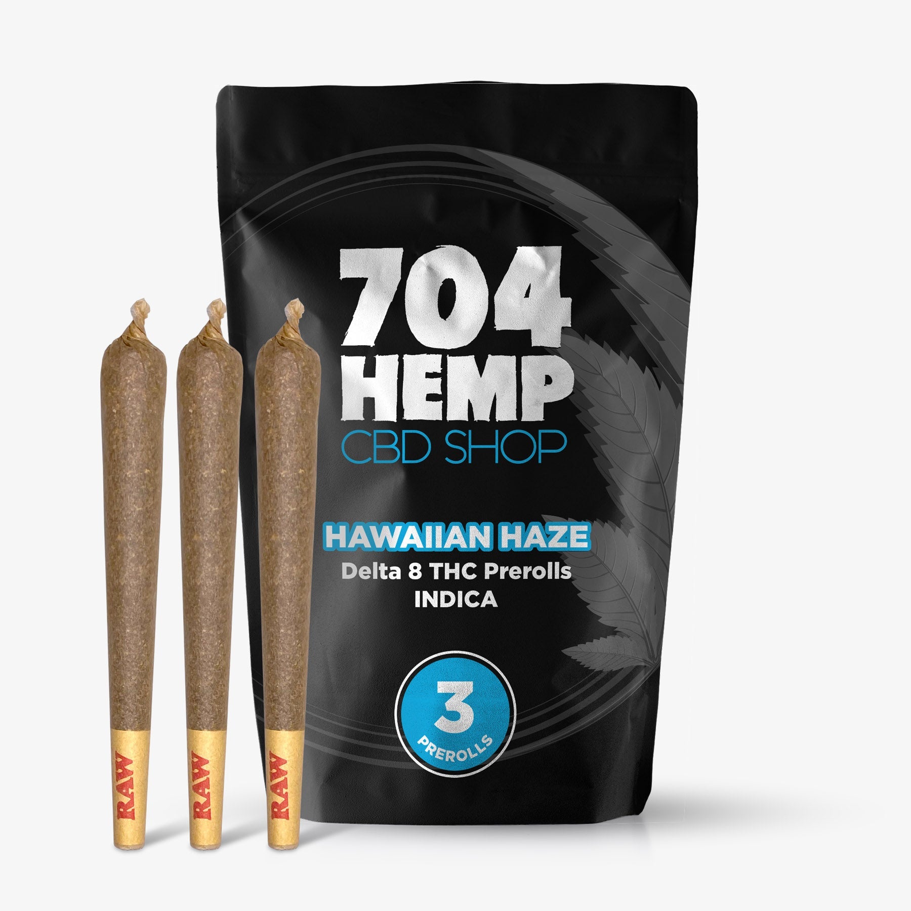 704 hemp delta 8 thc preroll hawaiian haze 3 pack