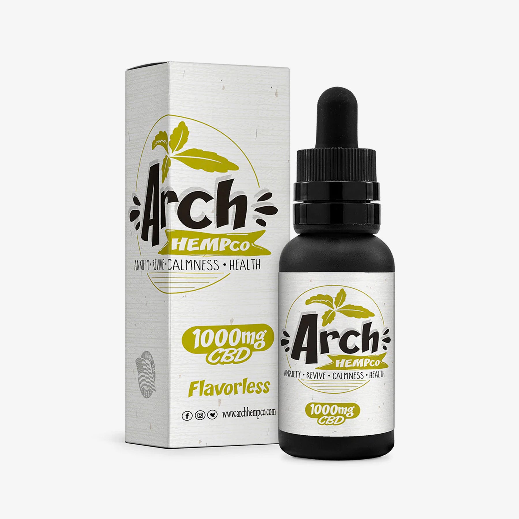 arch hempco isolate tincture flavorless 1000 milligrams