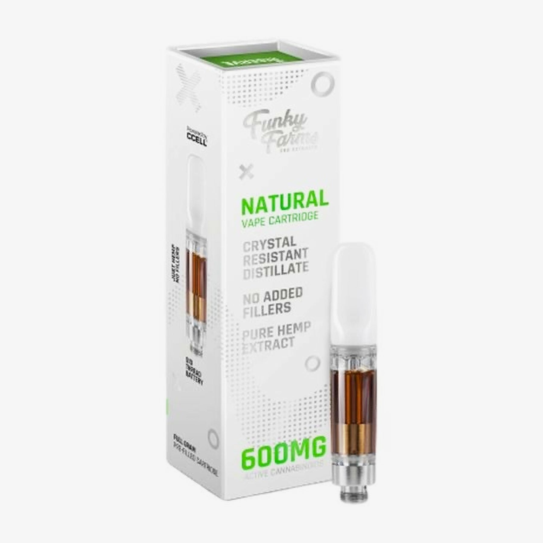 Funky Farms CBD Cartridge Natural 600mg