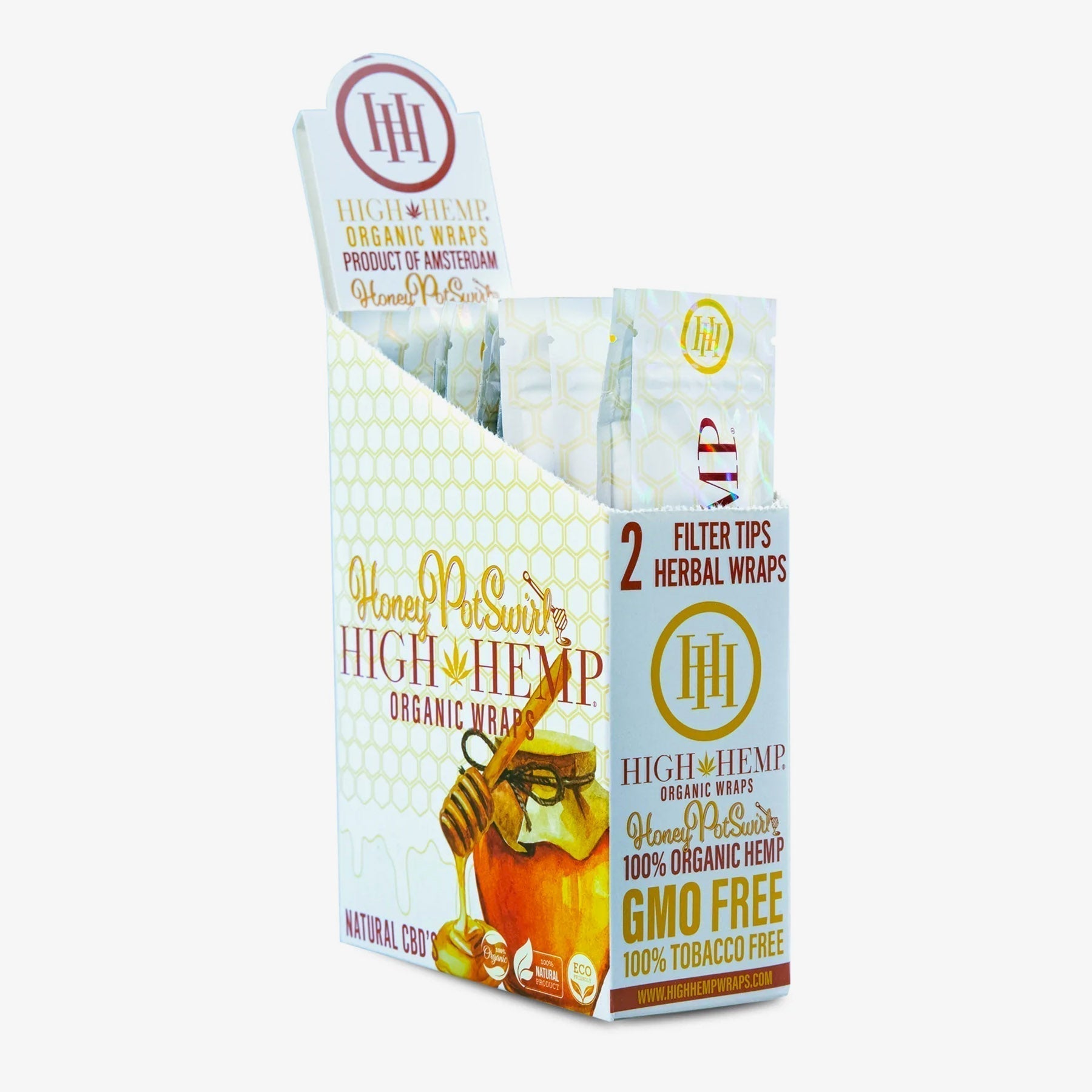 high hemp organic wraps honey pot swirl