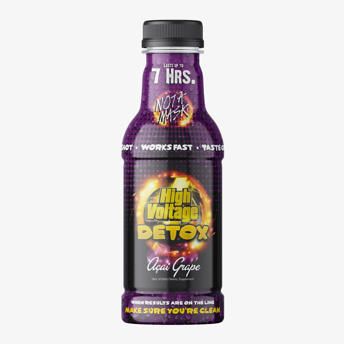 16oz Detox Drink - Acai Grape - High Voltage 16oz Detox Drink - Acai Grape - High Voltage