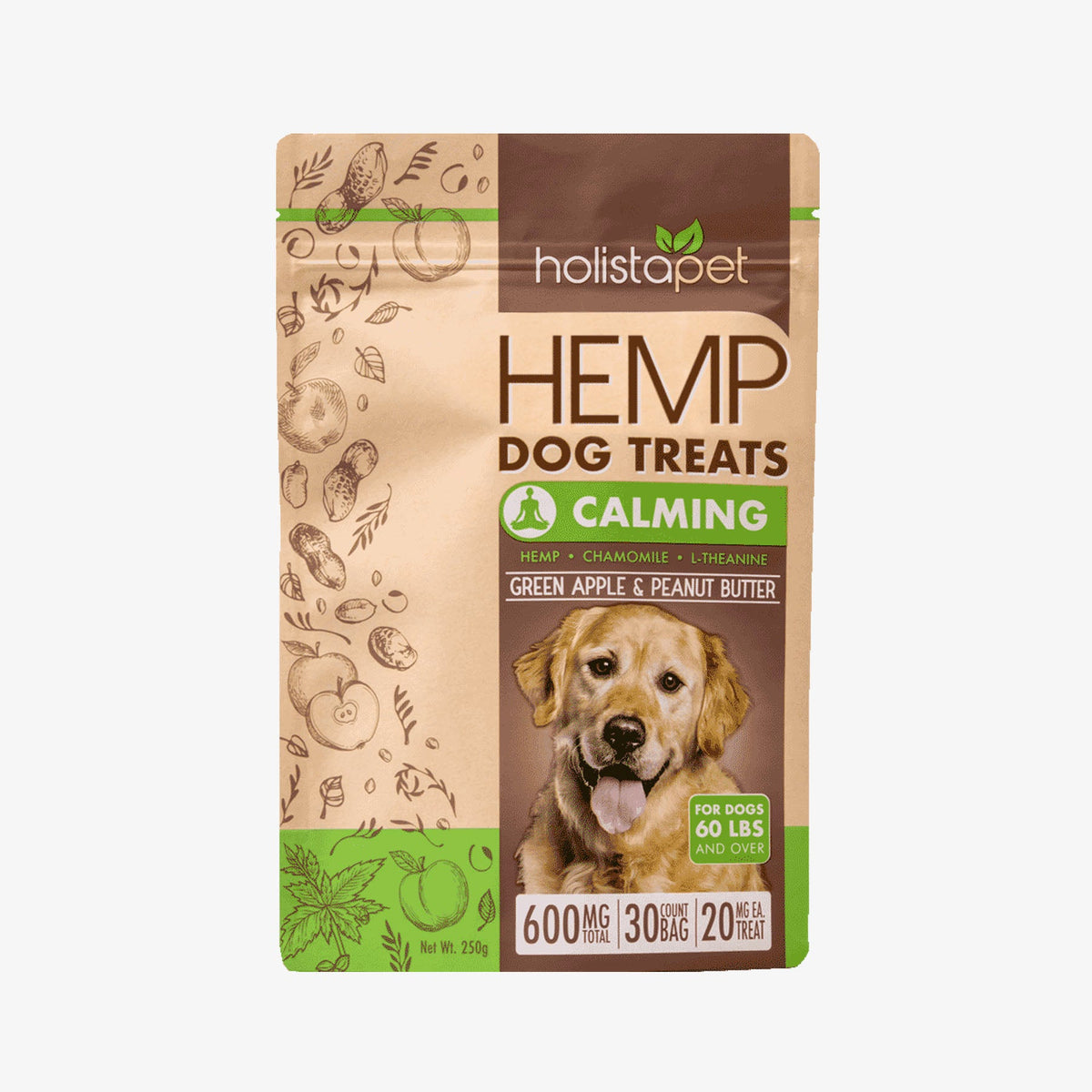 holistapet hemp dog treats calming 600mg