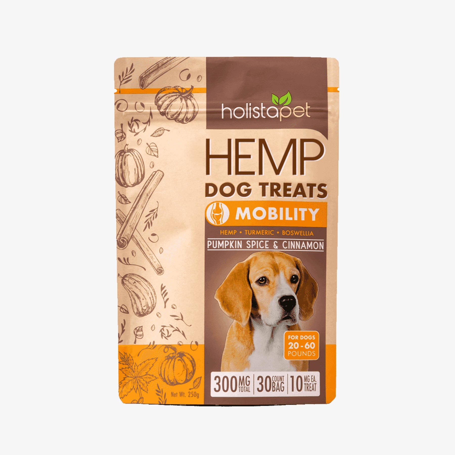 holista pet hemp mobility dog treats 300 milligrams