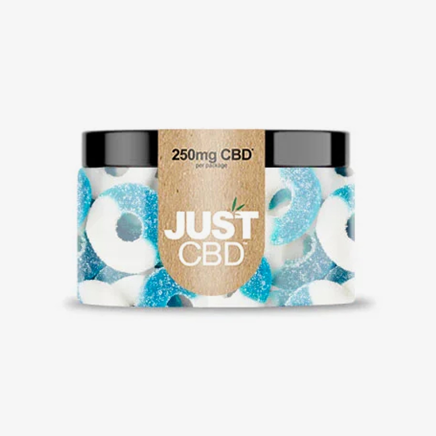 just cbd gummy rings blue razz 250 milligrams