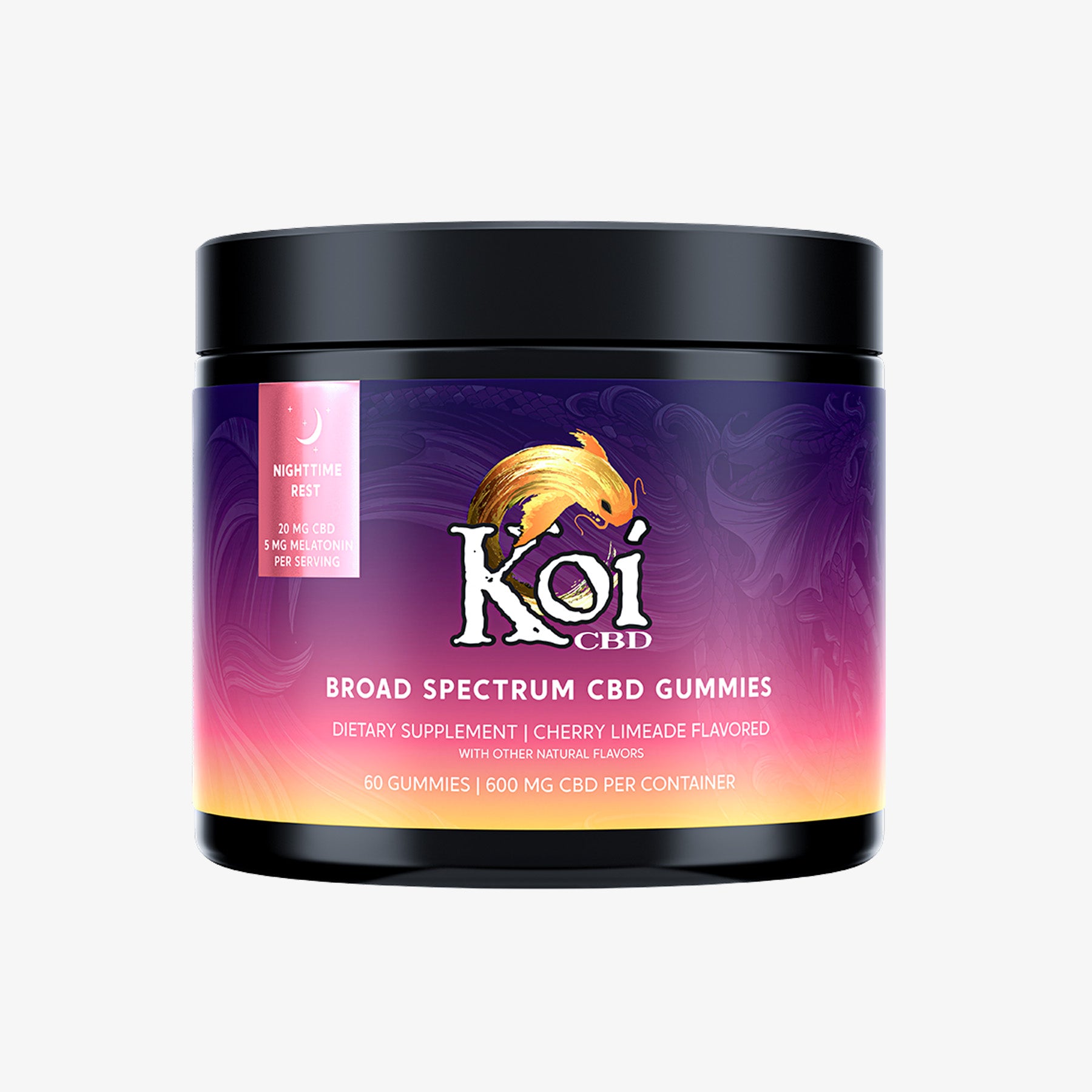 koi cbd night time gummies cherry limeade 60 count