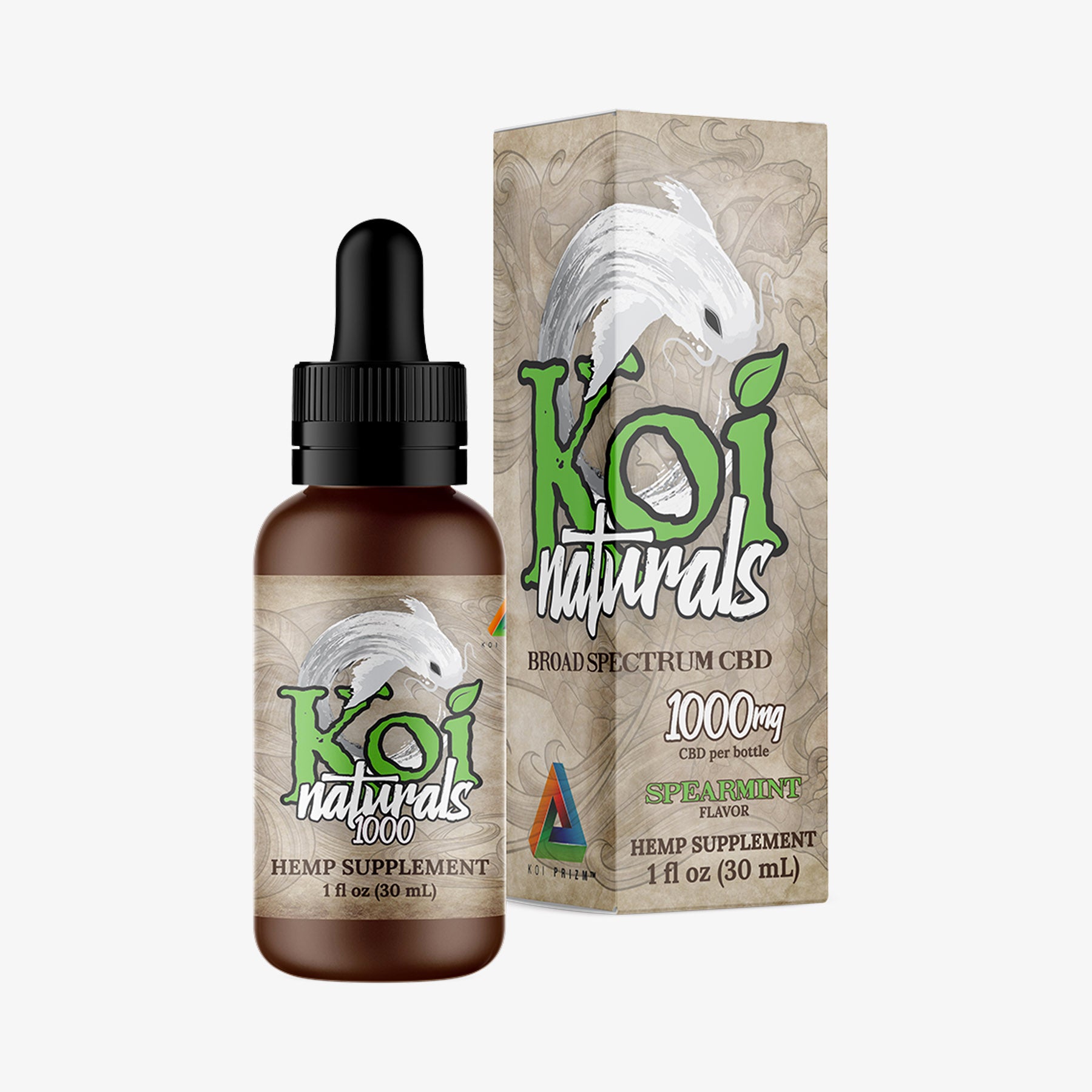 koi broad spectrum tincture spearmint 1000 milligrams