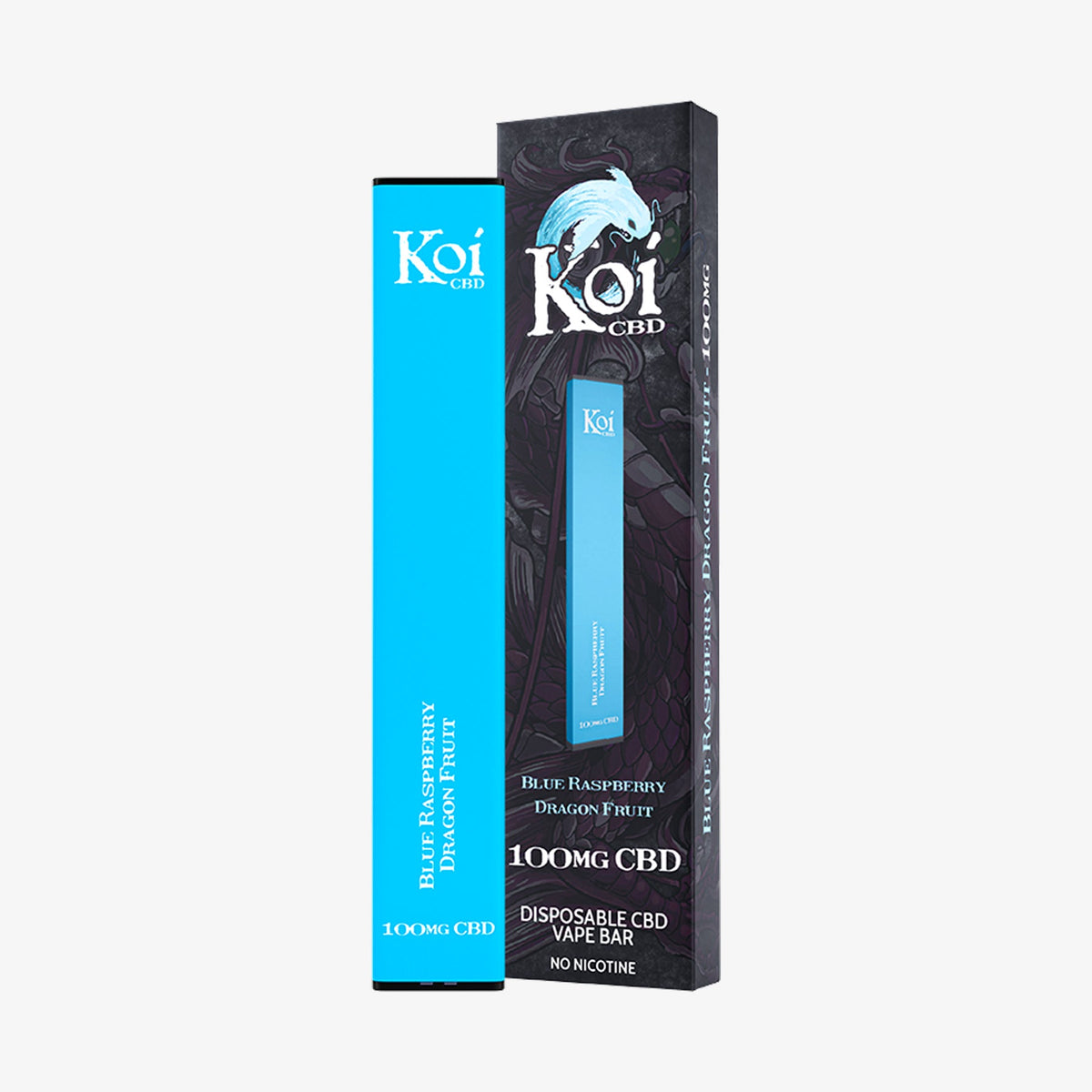 koi cbd disposable blue raspberry 100 milligrams