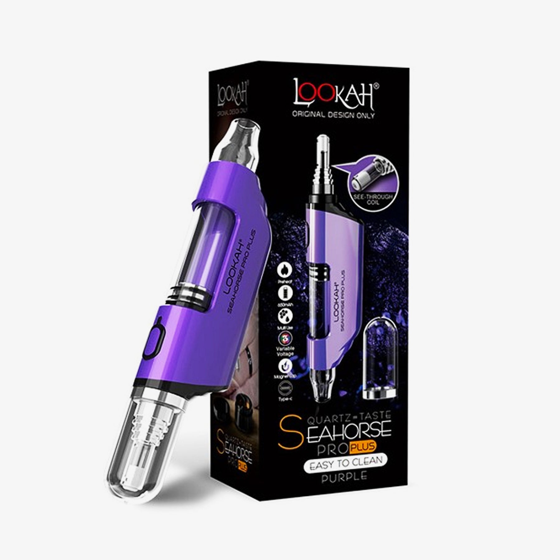 Lookah Seahorse Pro Plus Dab Pen Purple