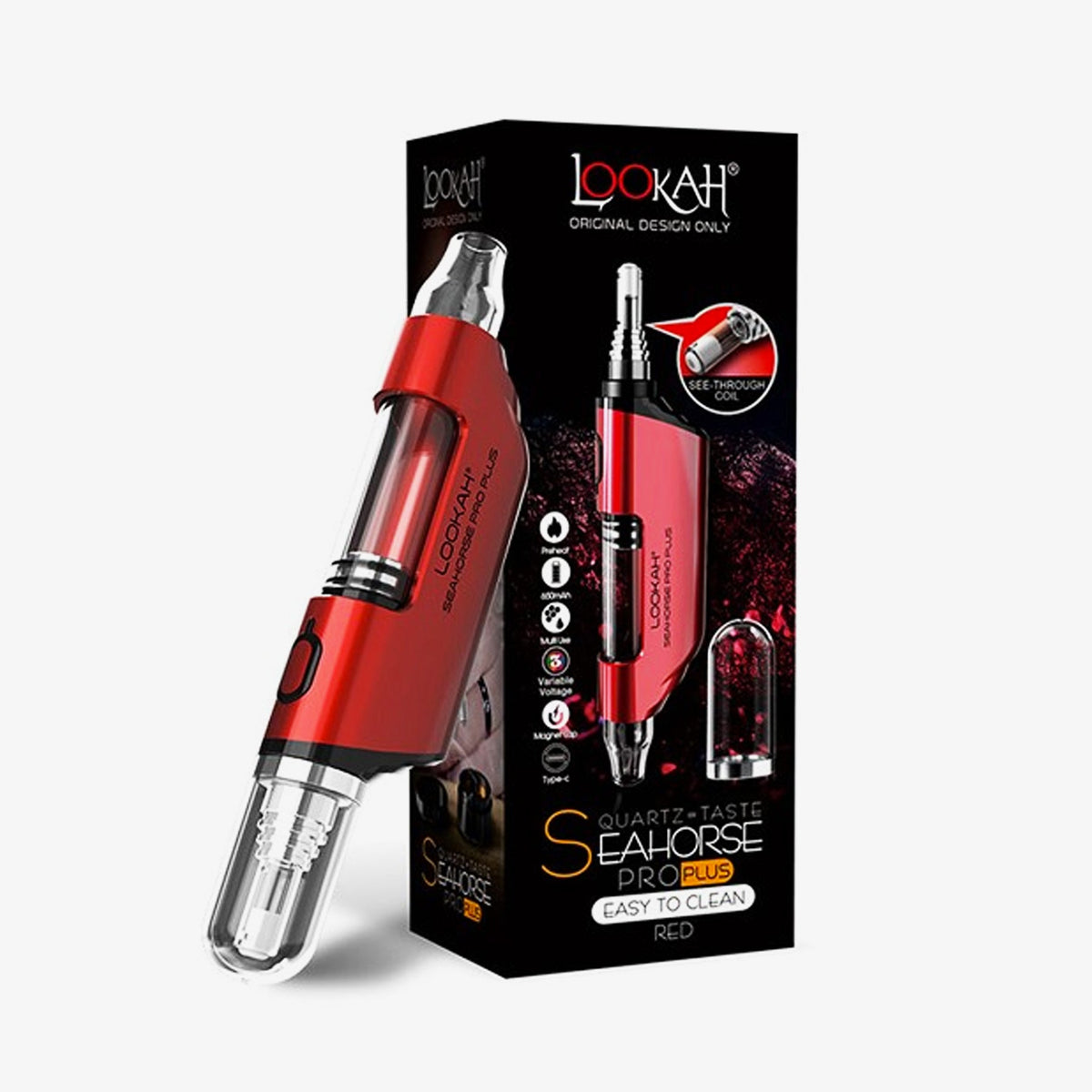 Lookah Seahorse Pro Plus Dab Pen Red