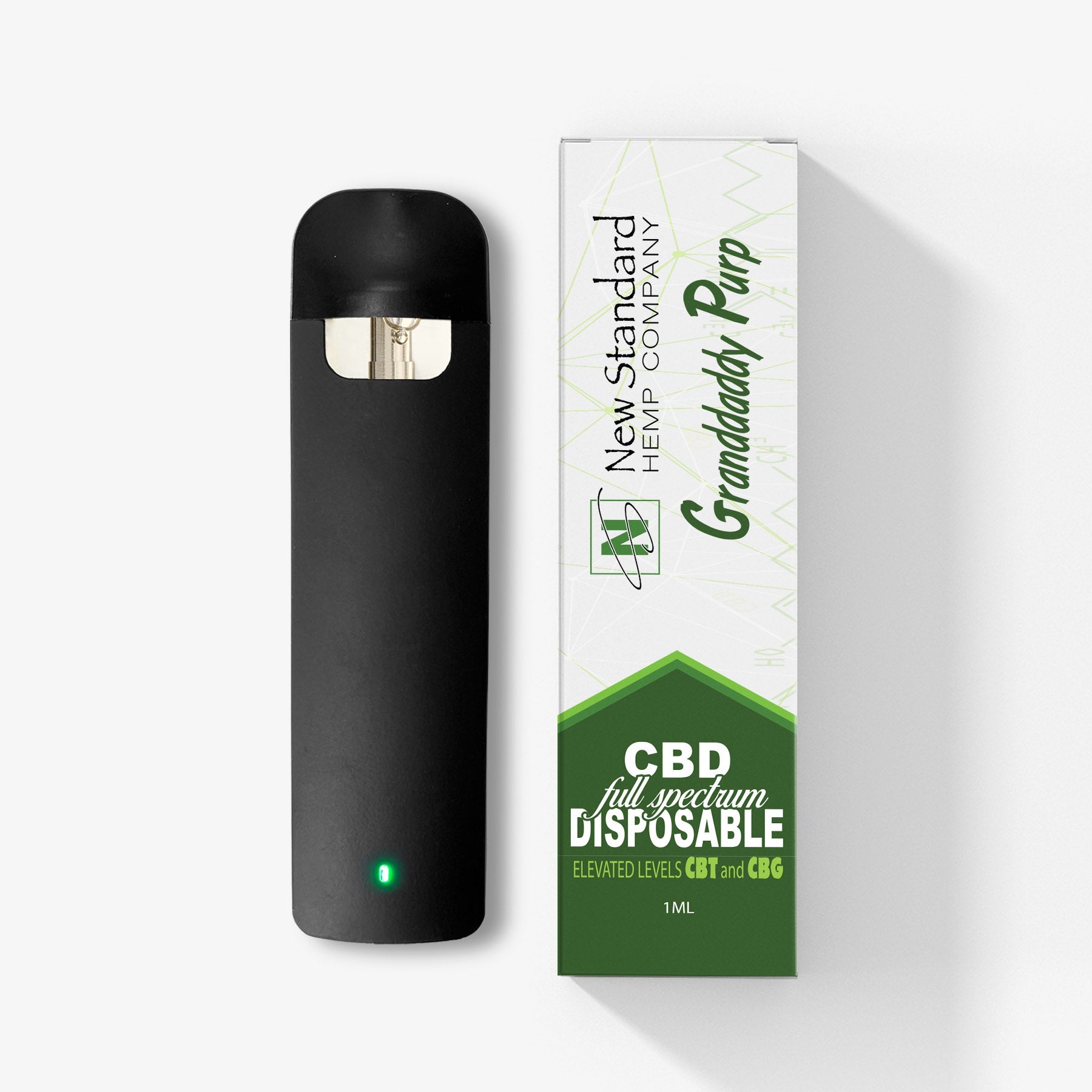 New Standard Hemp CBD Disposable Grandaddy Purp