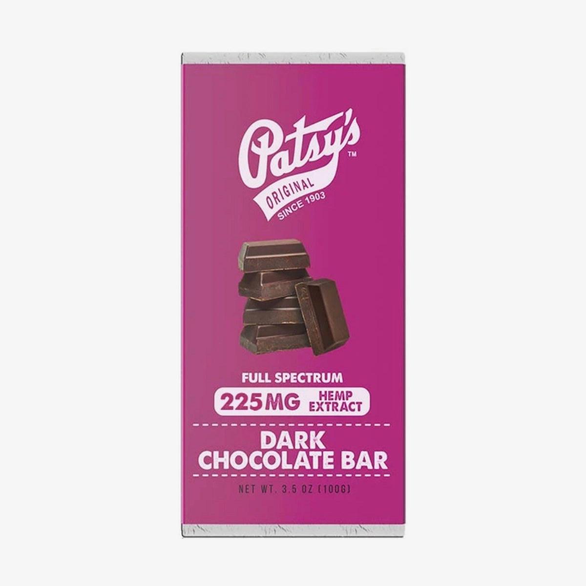 patsys cbd dark chocolate bar
