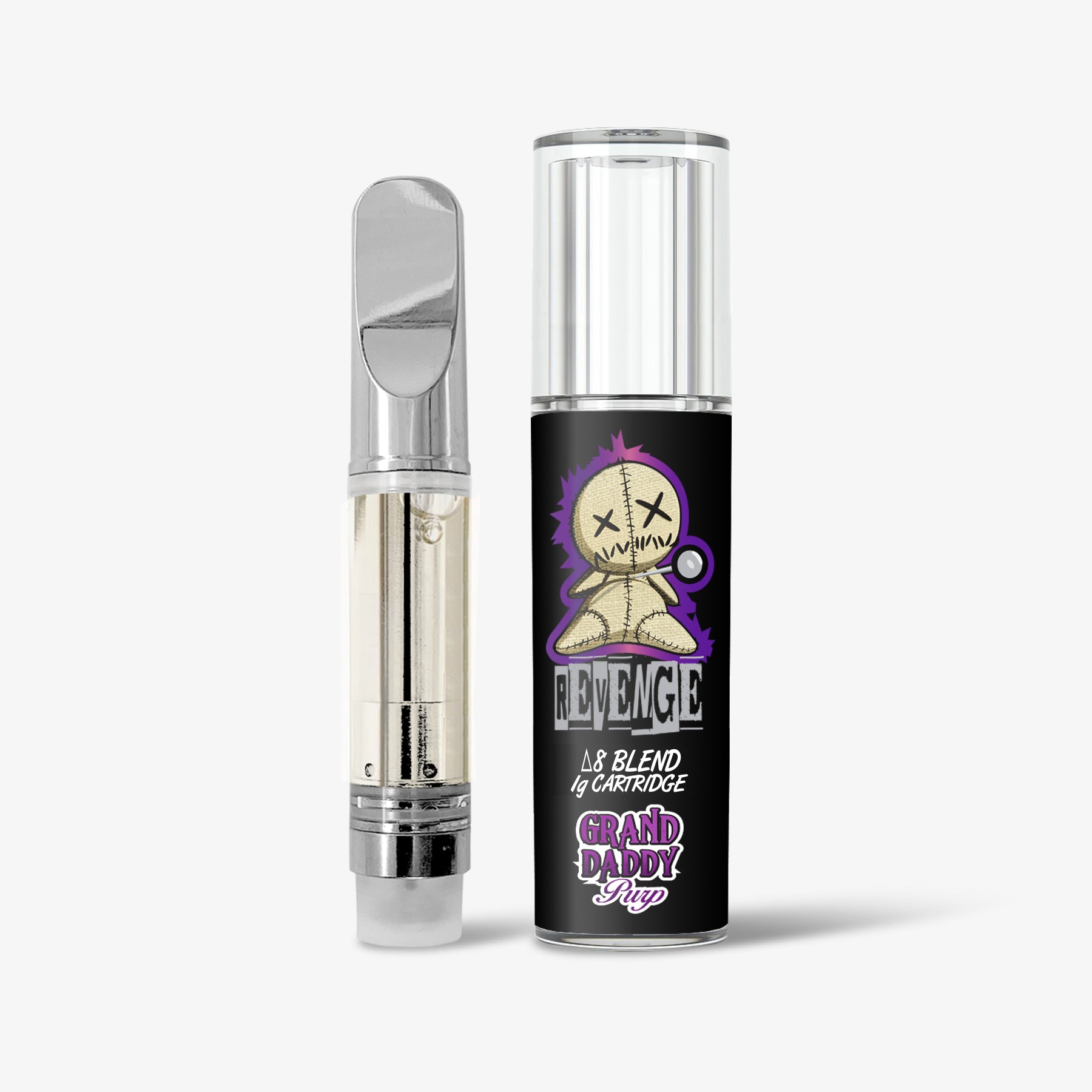 REVENGE Delta 8 THC Blended Cartridge Grandaddy Purp 1ml