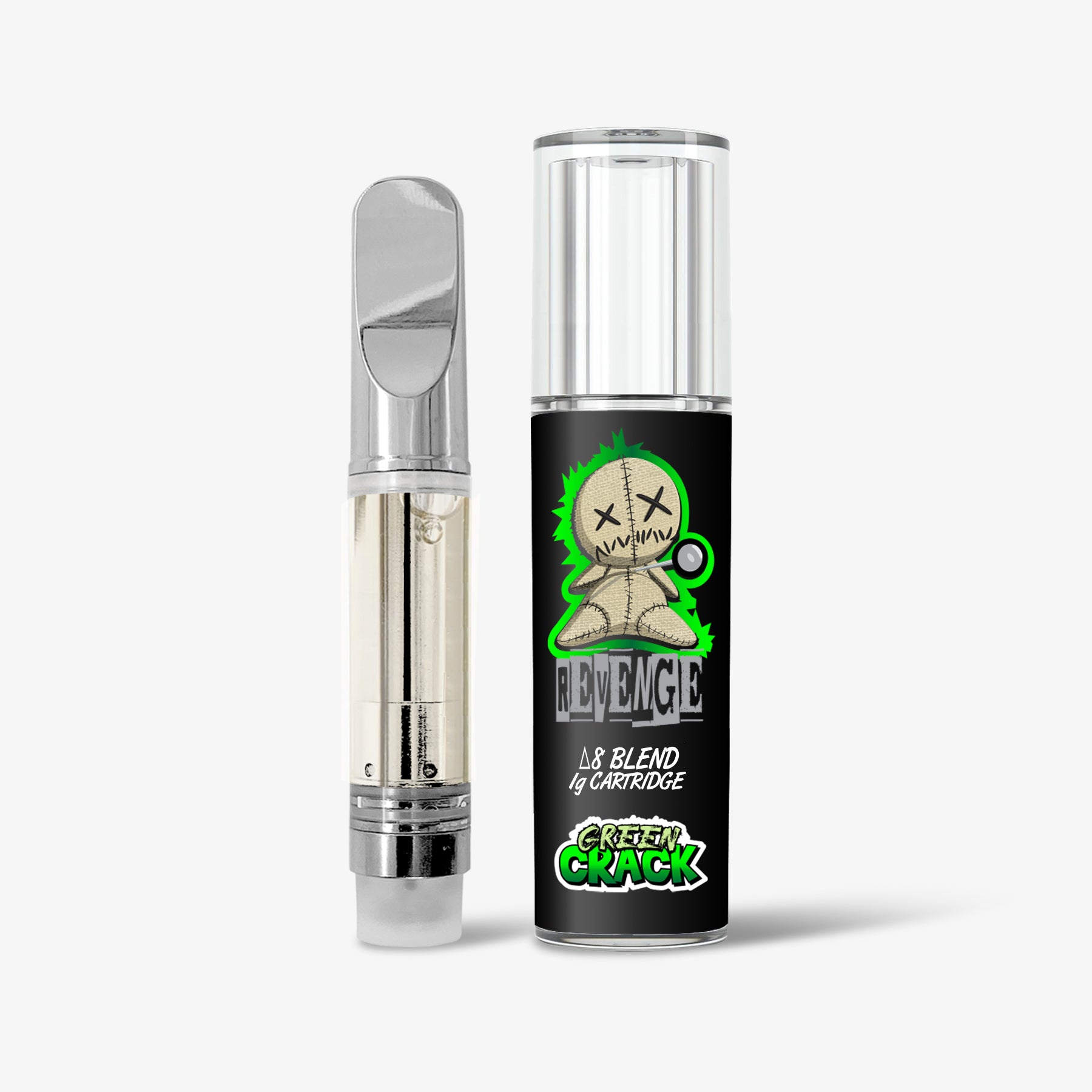 REVENGE Delta 8 Blended Cartridge Green Crack 1ml