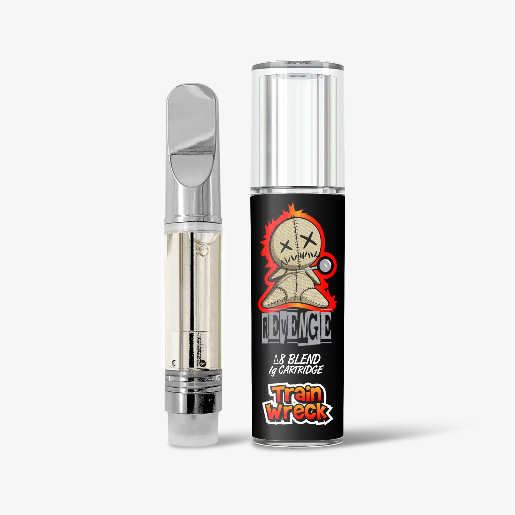 REVENGE Delta 8 THC Blended Cartridge Train Wreck 1ml