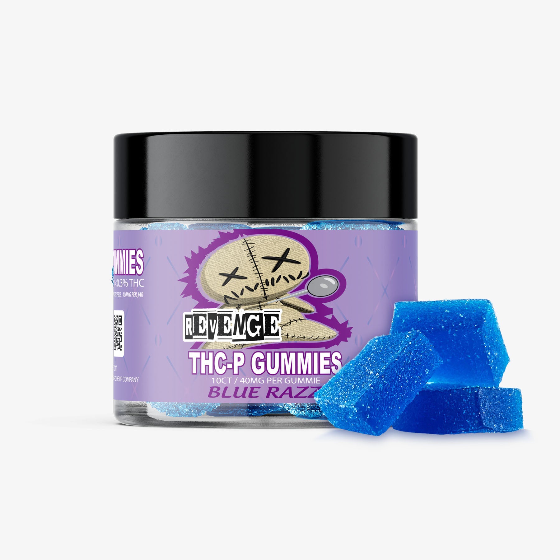 THC-P Gummies - 40mg - Strawberry 10ct - REVENGE