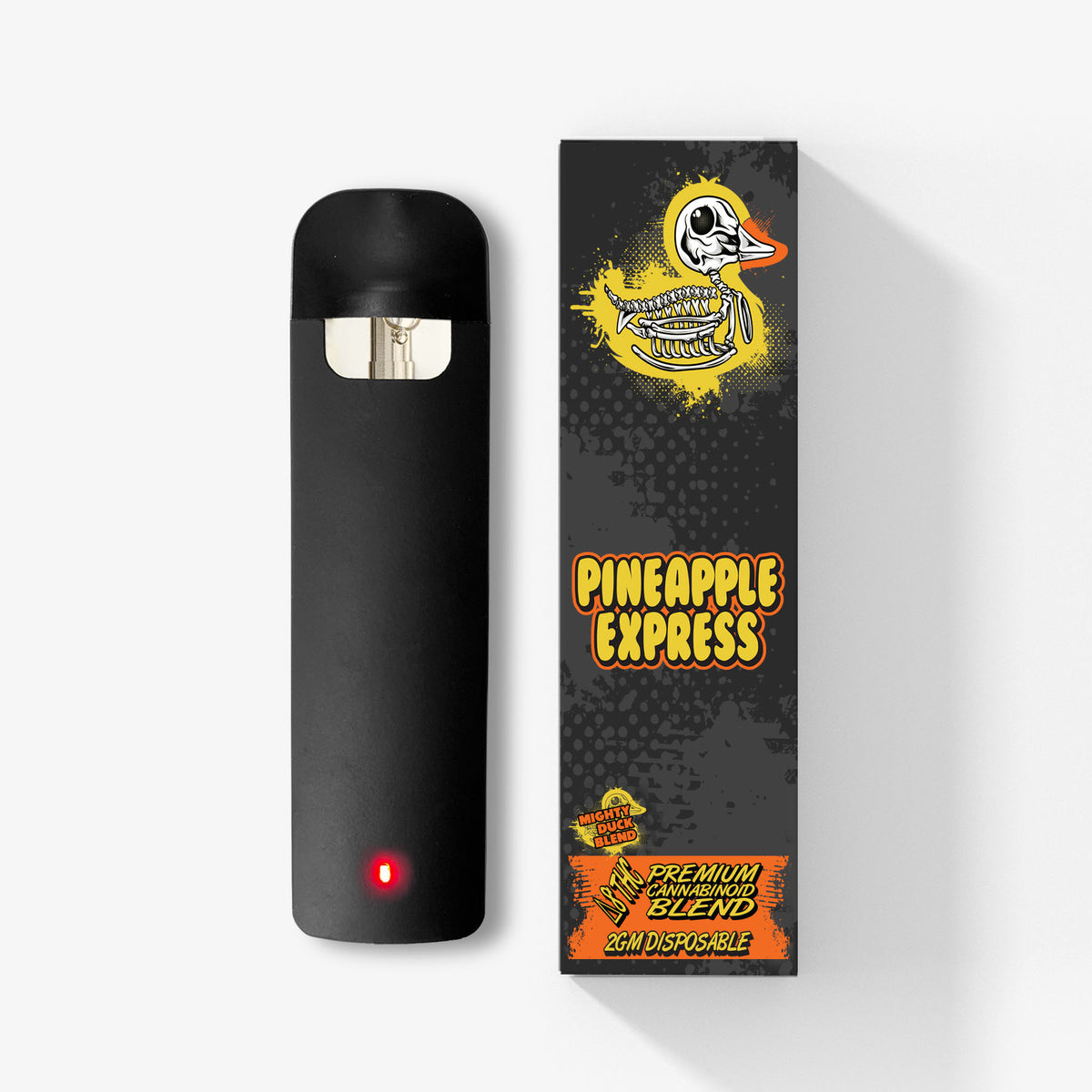 rubber duckie blended disposable pineapple express 2 gram