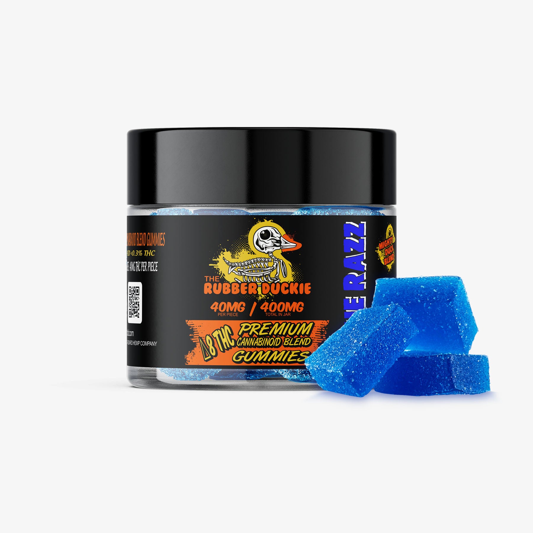 revenge d8 blended gummies blue razz