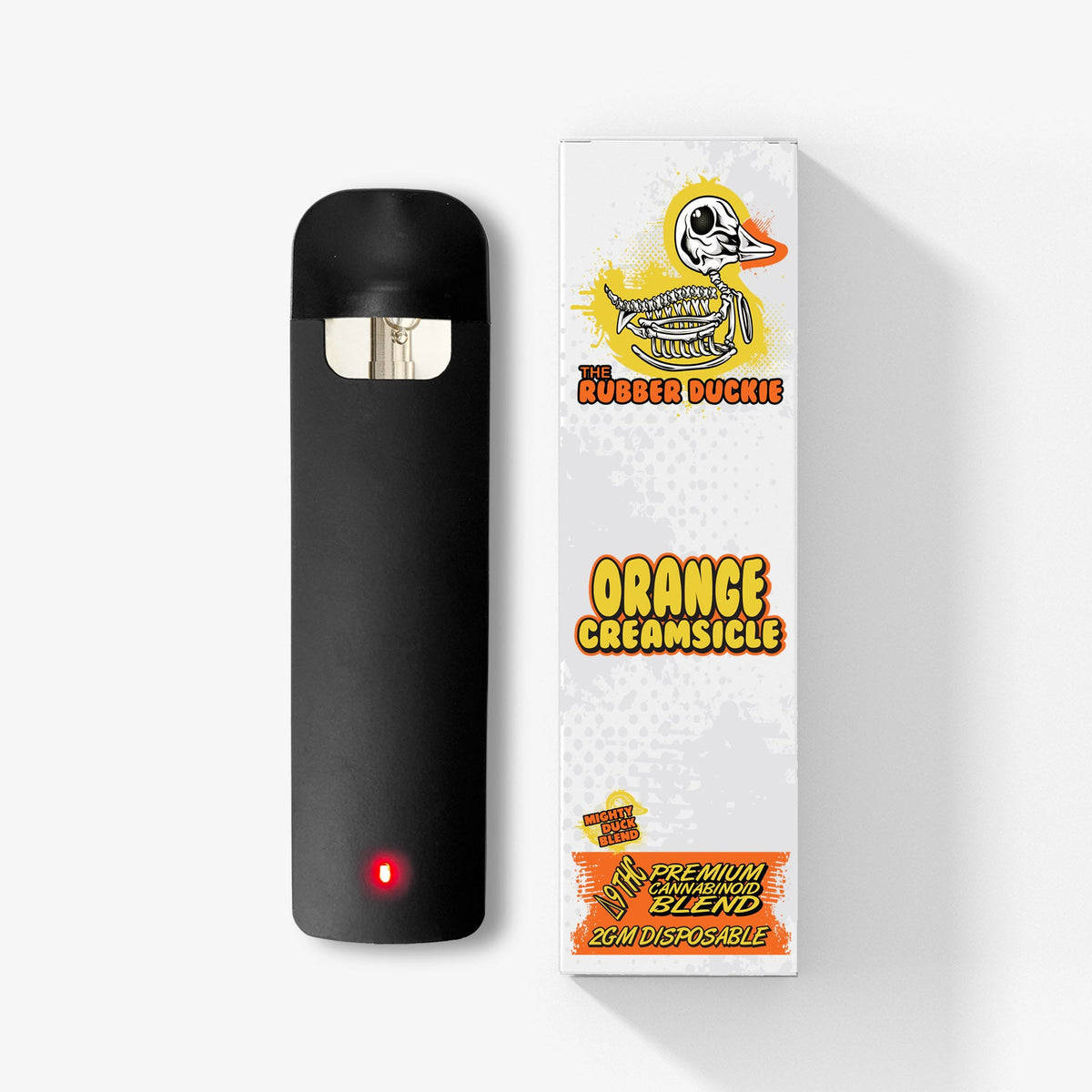 Delta 9 THC Disposable - 2g - Orange Creamsicle - Rubber Duckie Delta 9 THC Disposable - 2g - Orange Creamsicle - Rubber Duckie