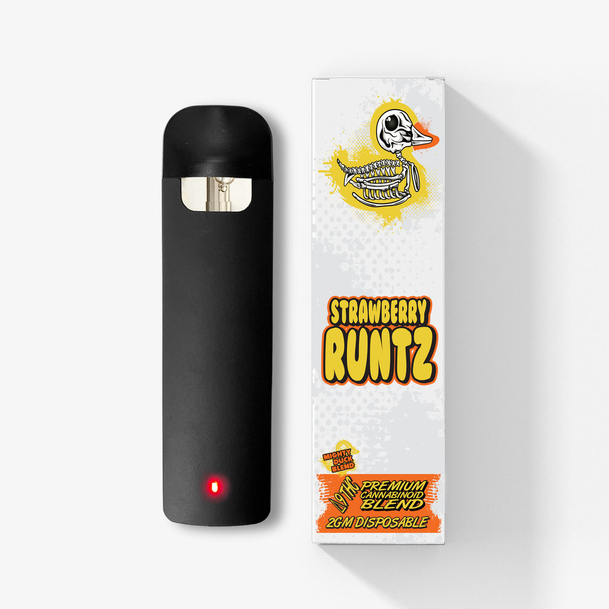 Delta 9 THC Disposable - 2g - Strawberry Runtz - Rubber Duckie Delta 9 THC Disposable - 2g - Strawberry Runtz - Rubber Duckie