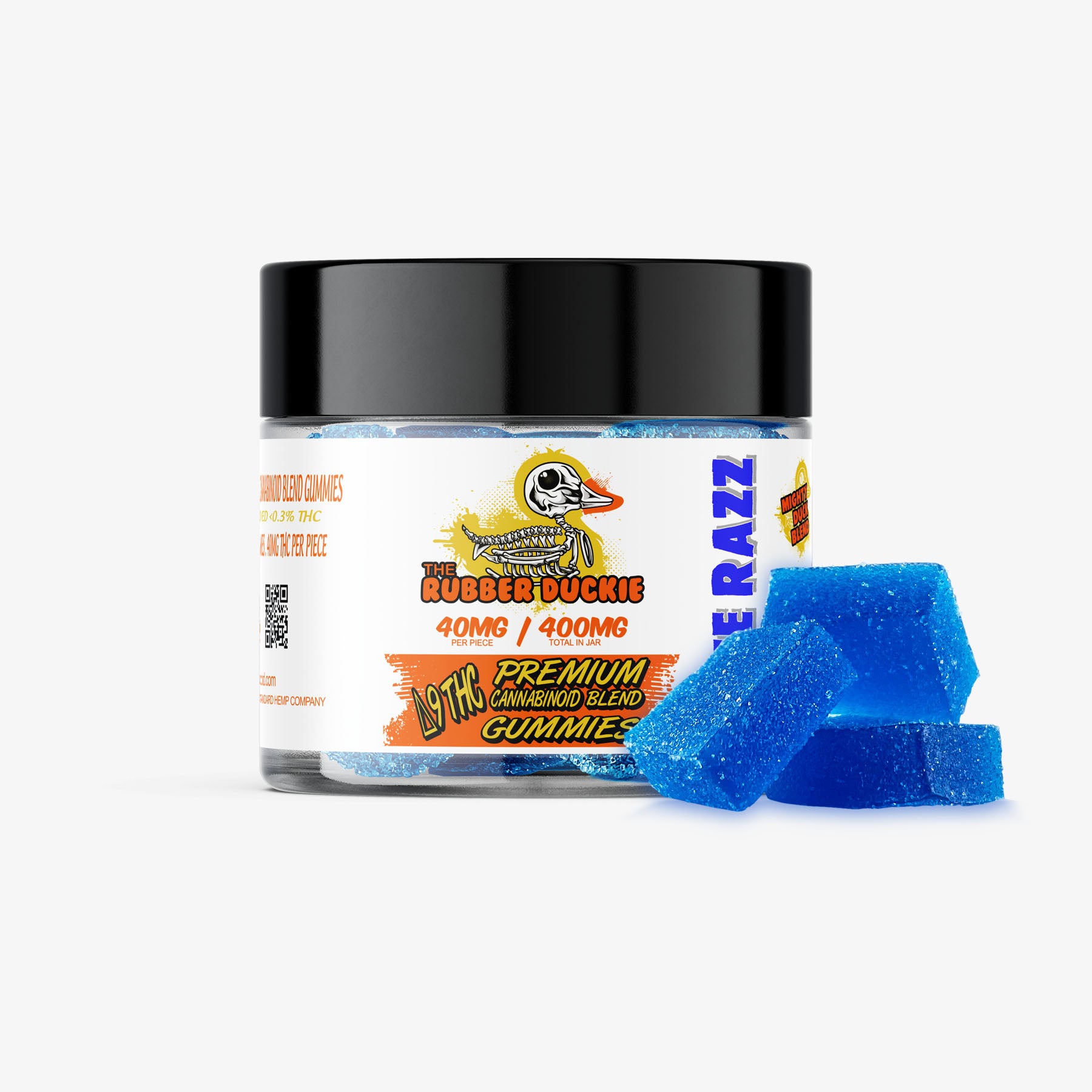 delta 9 thc gummies rubber duckie 10ct blue razz