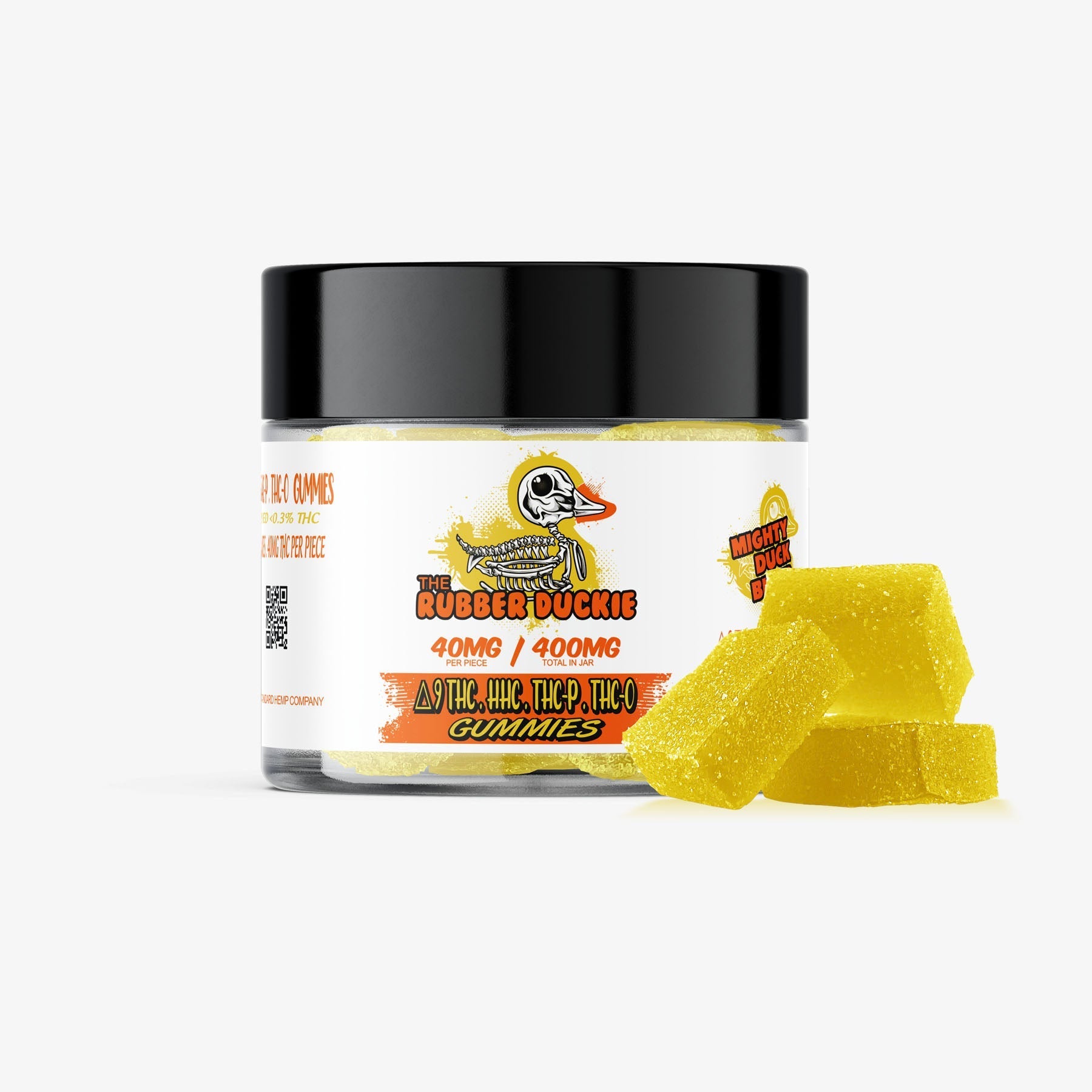 thc-p blended gummies rubber duckie 10ct pineapple