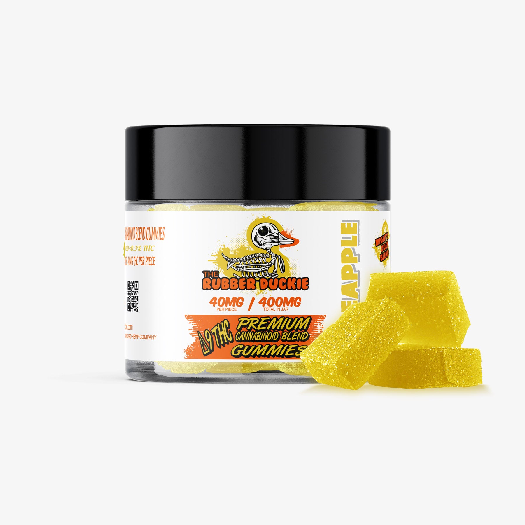 D9 blended gummies rubber duckie 10ct pineapple