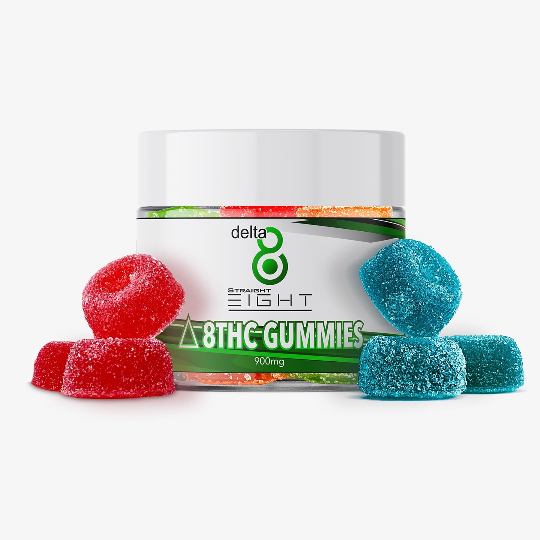 Straight 8 Delta 8 THC Gummies assorted 30ct