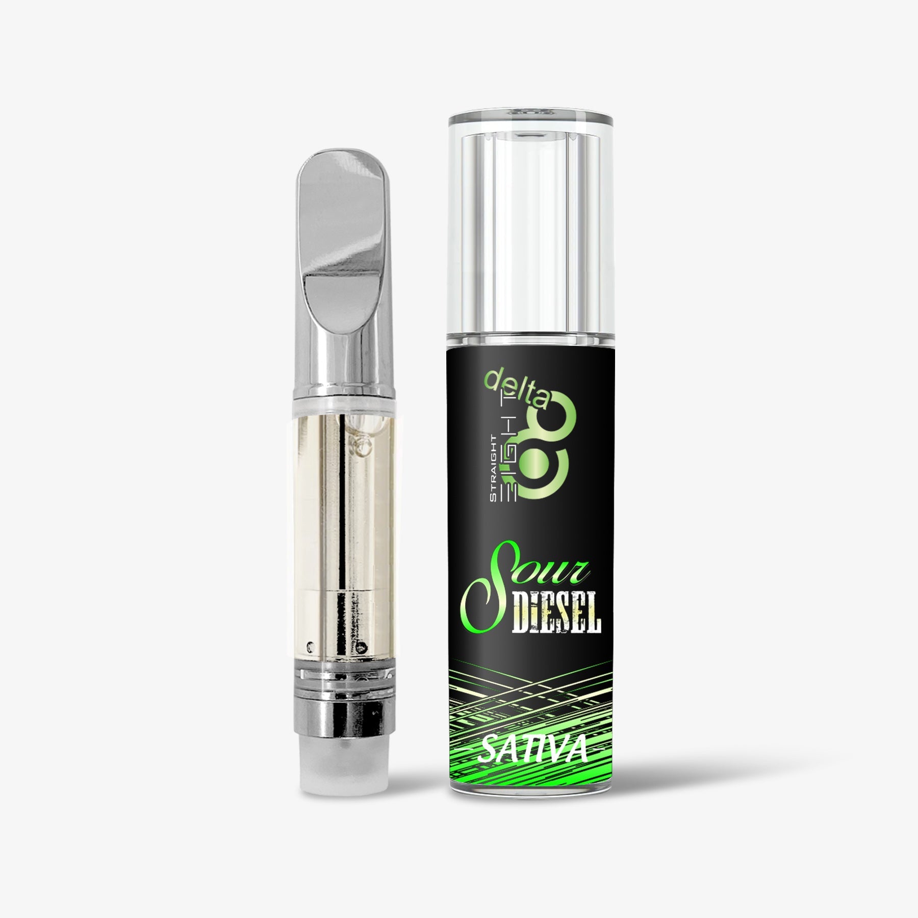 Straight 8 Delta 8 THC Sour Diesel Cartridge 1ml