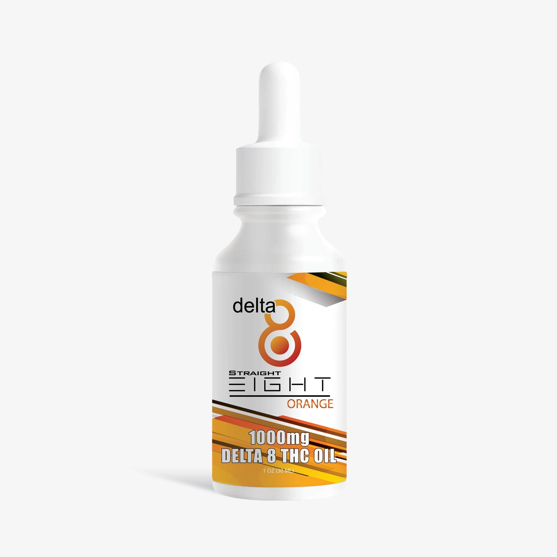 Straight 8 Delta 8 THC Tincture 1000mg Orange