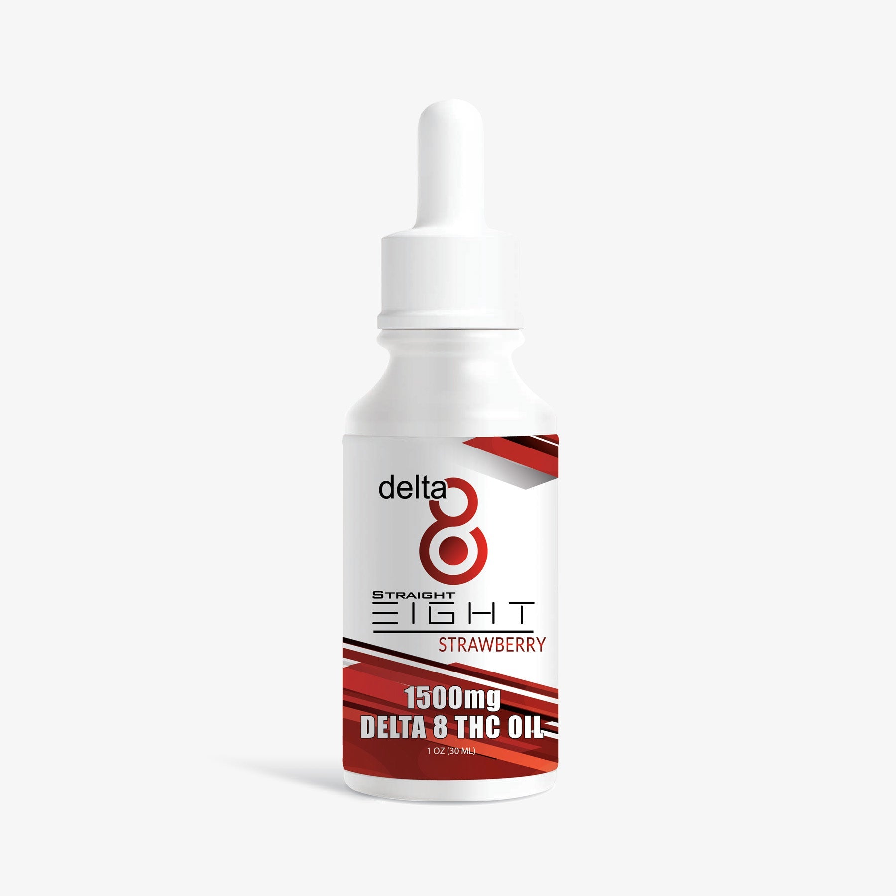 Straight 8 Delta 8 THC Tincture 1500mg Strawberry