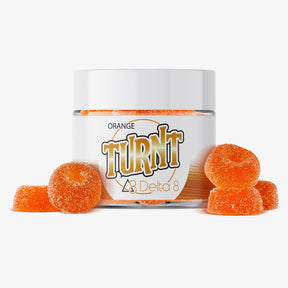turnt delta 8 thc gummies orange 10 count