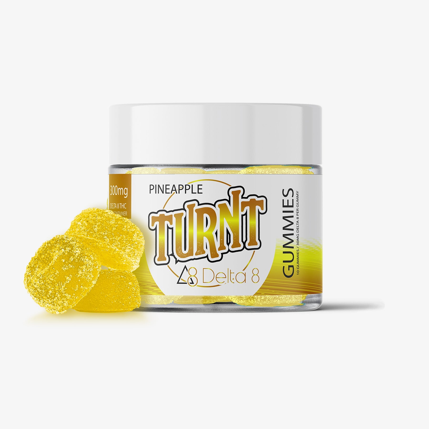 turnt delta 8 thc gummies pineapple 10ct