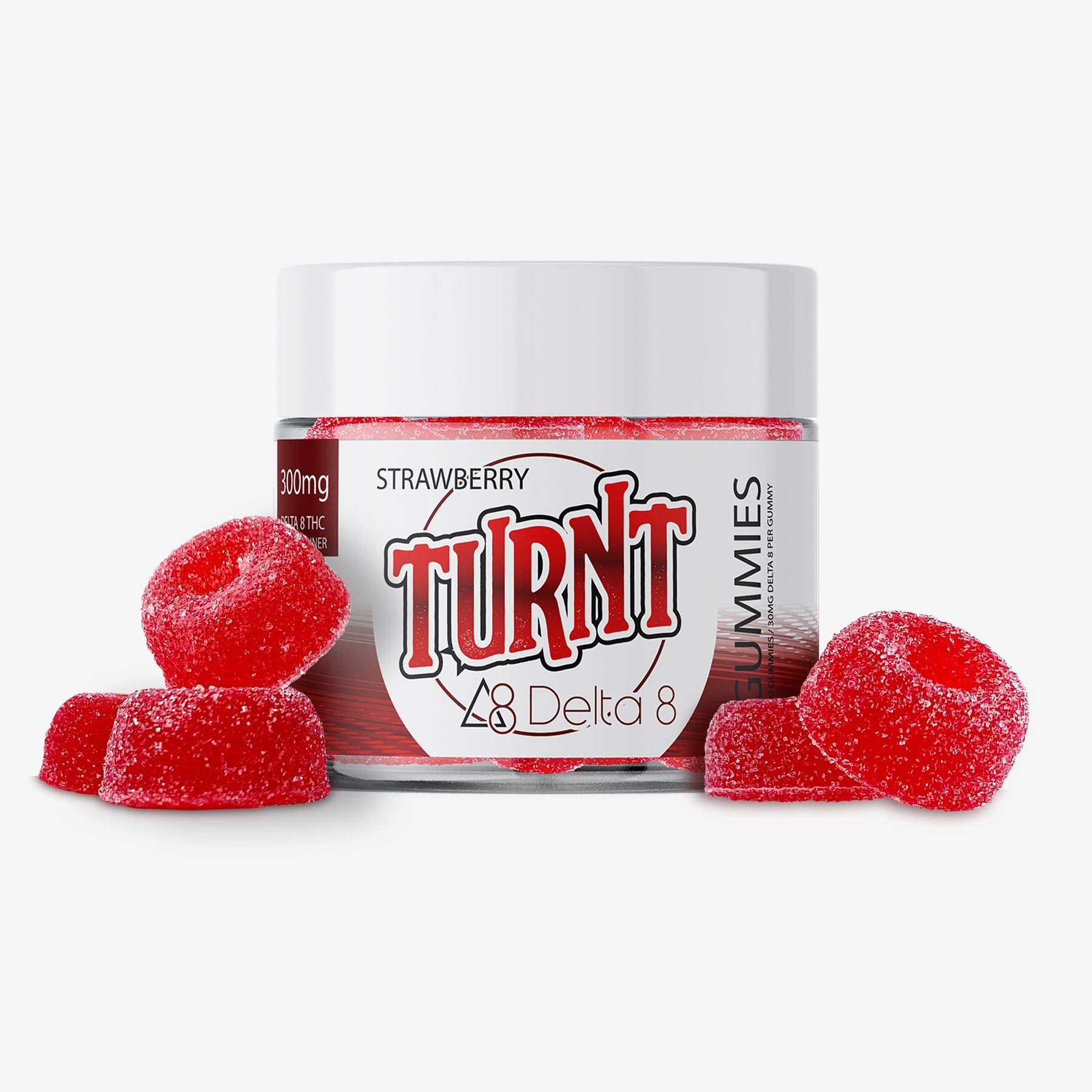 TURNT delta 8 THC gummies strawberry 10 count
