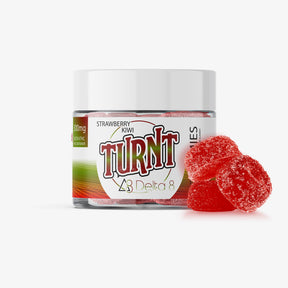 Turnt delta 8 thc gummies strawberry kiwi 10 ct