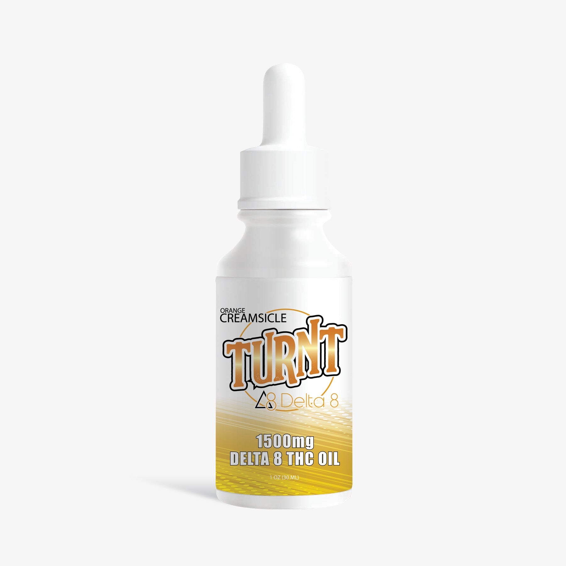 TURNT Delta 8 THC Tincture 1500mg Orange Cream