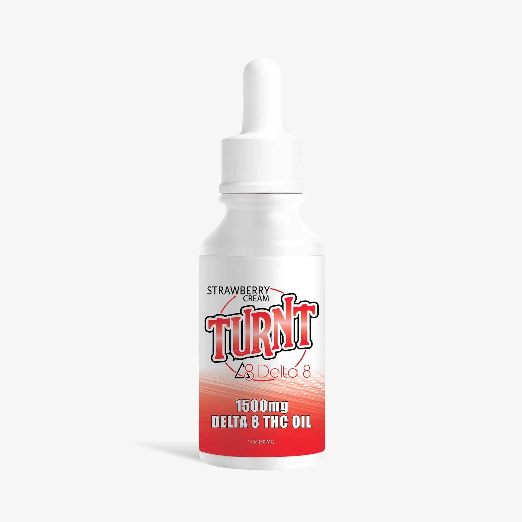 TURNT Delta 8 THC Tincture 1500mg Strawberry Cream