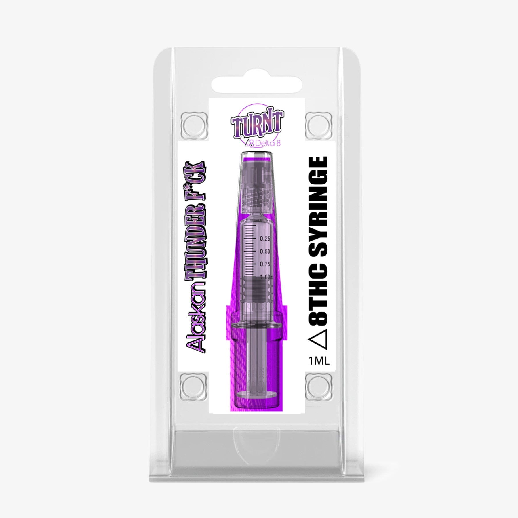 TURNT Delta 8 THC Wax Syringe Alaskan Thunder F*ck 1ml