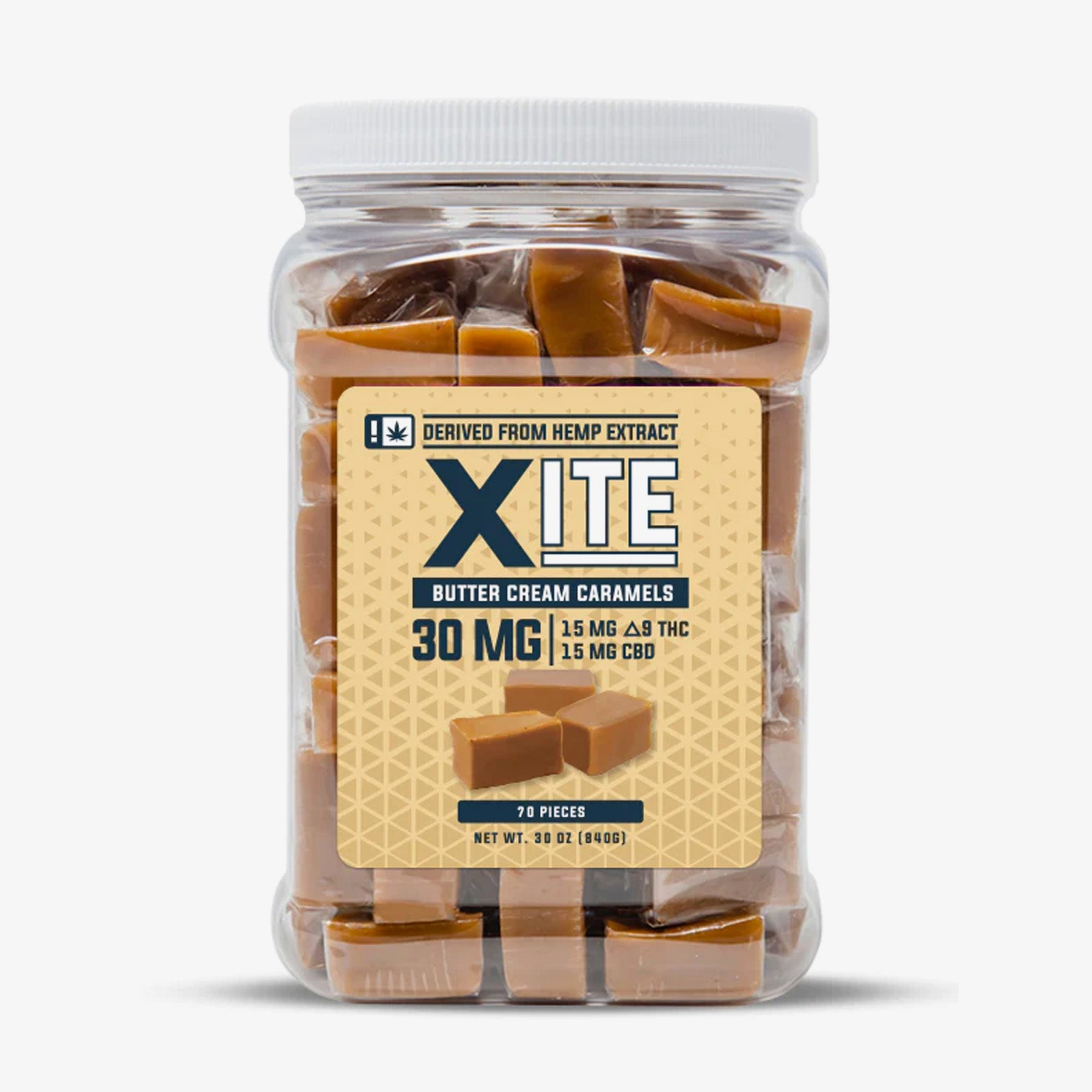 Xcite D9 Caramel Bites jar